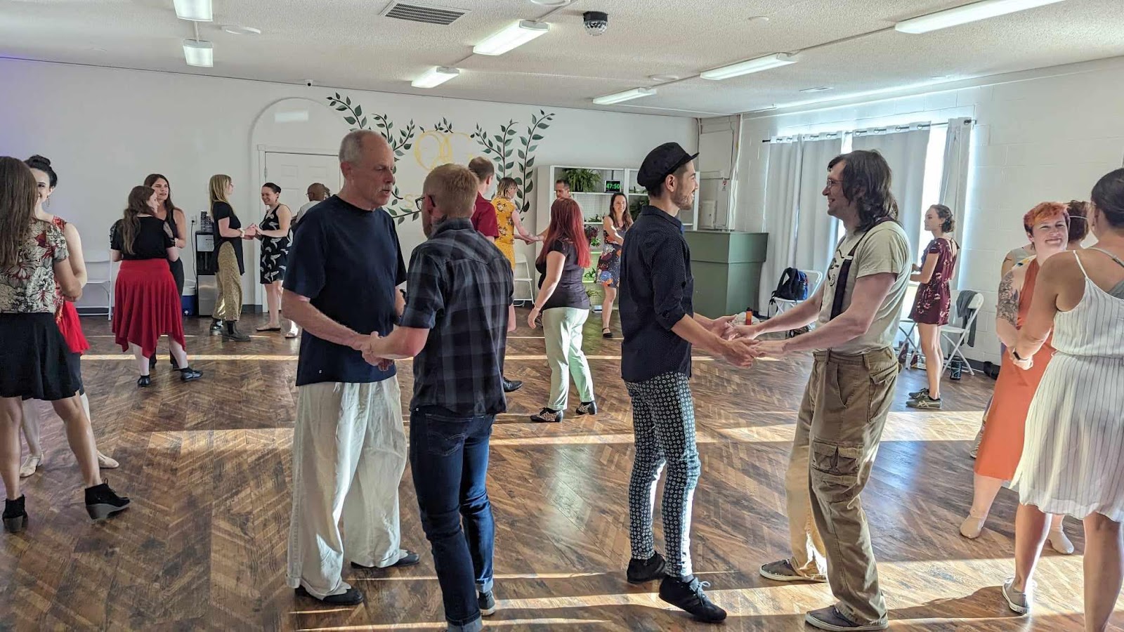 Partners dancing at a Unity Fusion social